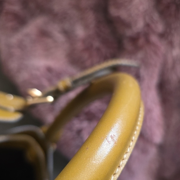 Burberry Mustard and Plaid Studded Shoulder Bag - Picture 6 of 15